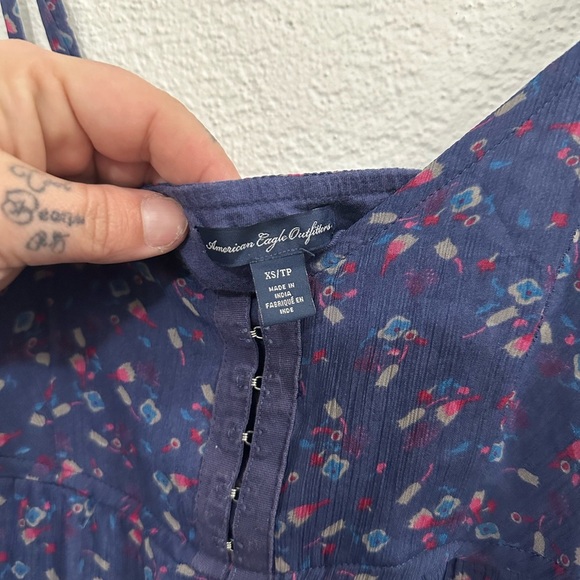 American eagle floral tiered tank top size xs - Picture 6 of 6